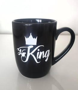 King personalized cup- Black